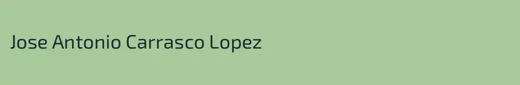 Jose Antonio Carrasco Lopez